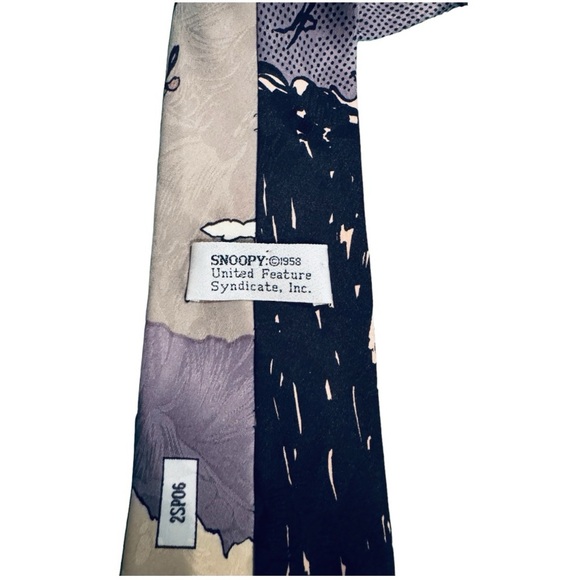VTG Snoopy & Charlie Brown Golfing Silk Tie Mens Traditional - Picture 3 of 5
